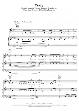 page one of Crazy (Piano, Vocal & Guitar Chords)