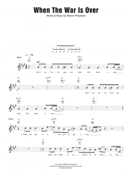 page one of When The War Is Over (Ukulele)