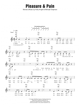 page one of Pleasure and Pain (Ukulele)