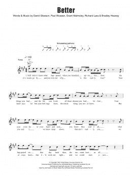 page one of Better (Lead Sheet / Fake Book)