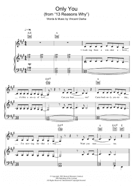 page one of Only You (Piano, Vocal & Guitar Chords)