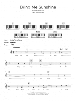 page one of Bring Me Sunshine (Keyboard (Abridged))