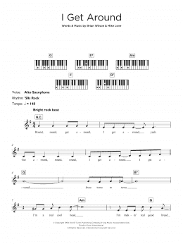 page one of I Get Around (Keyboard (Abridged))