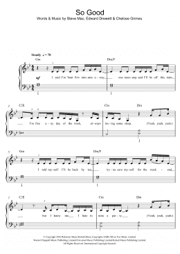 page one of So Good (Beginner Piano (Abridged))