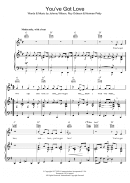 page one of You've Got Love (Piano, Vocal & Guitar Chords)