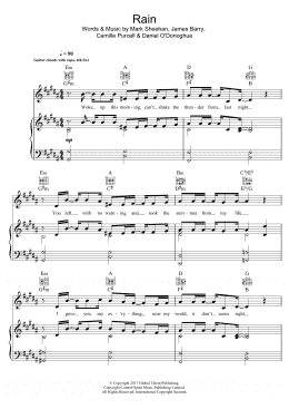 page one of Rain (Piano, Vocal & Guitar Chords)