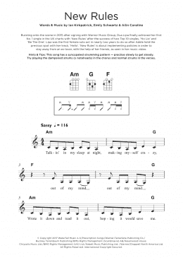 page one of New Rules (Ukulele)