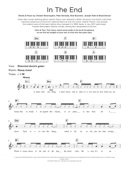 page one of In The End (Keyboard (Abridged))