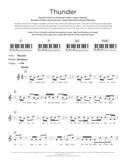 page one of Thunder (Keyboard (Abridged))