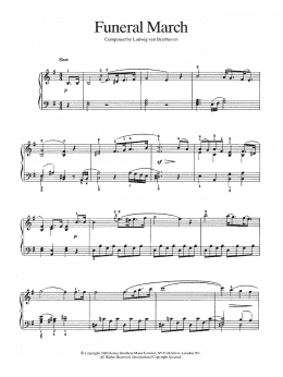 page one of Funeral March (Easy Piano)