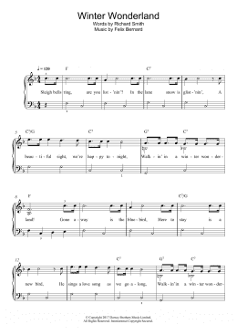 page one of Winter Wonderland (Beginner Piano (Abridged))