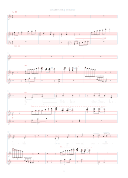 page one of Gratitude (Organ)