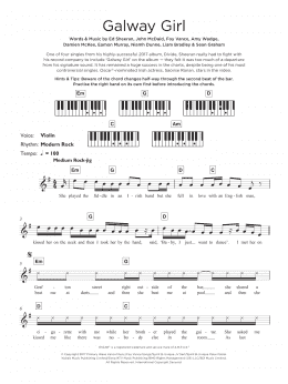 page one of Galway Girl (Keyboard (Abridged))