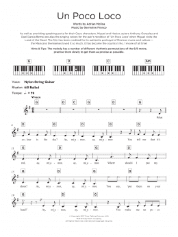 page one of Un Poco Loco (from Coco) (Keyboard (Abridged))