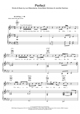 page one of Perfect (Piano, Vocal & Guitar Chords)