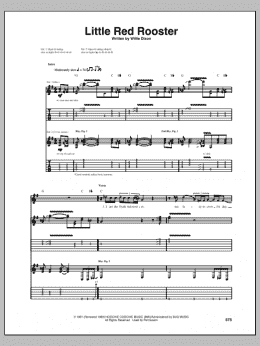 page one of Little Red Rooster (Guitar Tab)