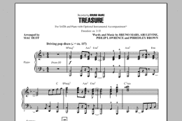 page one of Treasure (SATB Choir)