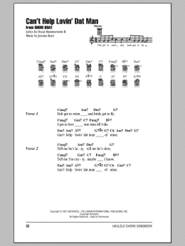 page one of Can't Help Lovin' Dat Man (Ukulele Chords/Lyrics)