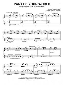 page one of Part Of Your World (from The Little Mermaid) (Piano Solo)