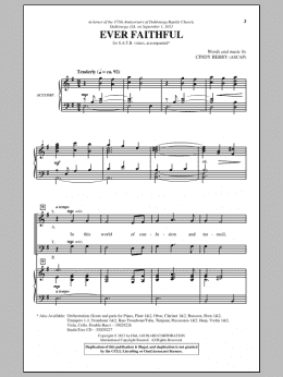 page one of Ever Faithful (SATB Choir)