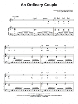 page one of An Ordinary Couple (Piano & Vocal)