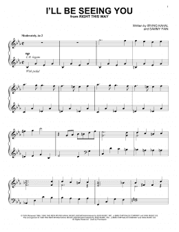 page one of I'll Be Seeing You (Piano Solo)