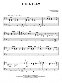 page one of The A Team (Piano Solo)