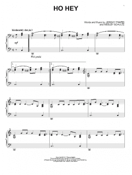 page one of Ho Hey (Piano Solo)