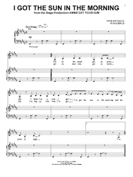 page one of I Got The Sun In The Morning (Piano & Vocal)