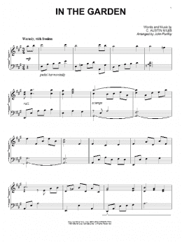 page one of In The Garden (Piano Solo)