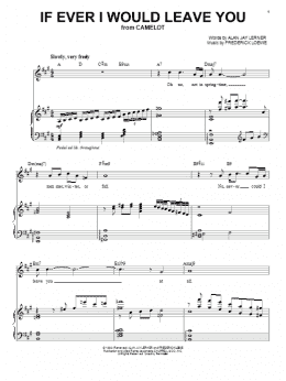 page one of If Ever I Would Leave You (Piano & Vocal)