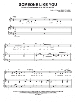 page one of Someone Like You (Piano & Vocal)