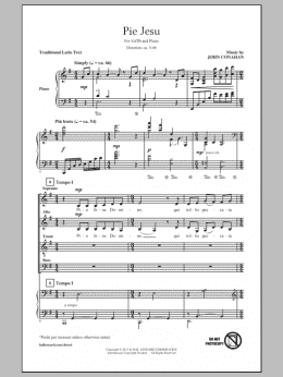 page one of Pie Jesu (SATB Choir)