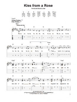 page one of Kiss From A Rose (Easy Guitar Tab)