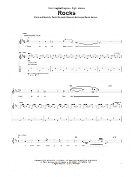 page one of Rocks (Guitar Tab)