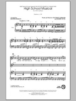 page one of High School Musical (2-Part Choir)