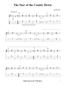 page one of The Star Of The County Down (Easy Guitar Tab)