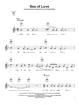 page one of Sea Of Love (Ukulele)