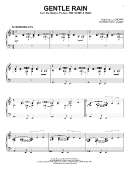 page one of Gentle Rain (Piano Solo)