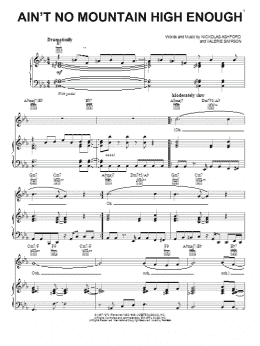 page one of Ain't No Mountain High Enough (Piano, Vocal & Guitar Chords (Right-Hand Melody))