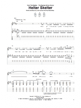 page one of Helter Skelter (Guitar Tab)