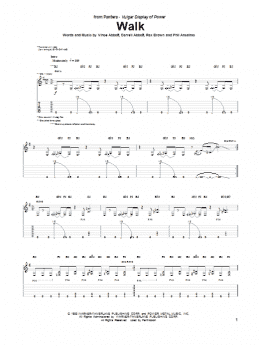 page one of Walk (Guitar Tab)