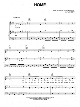 page one of Home (Piano, Vocal & Guitar Chords (Right-Hand Melody))