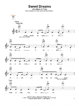 page one of Sweet Dreams (Are Made Of This) (Ukulele)