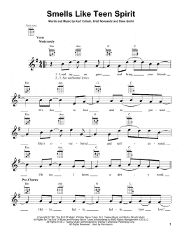 page one of Smells Like Teen Spirit (Ukulele)