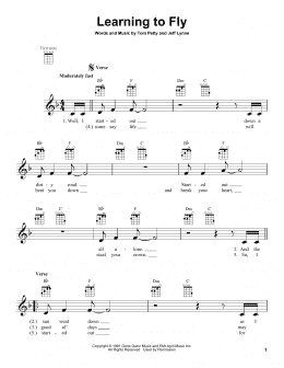 page one of Learning To Fly (Ukulele)