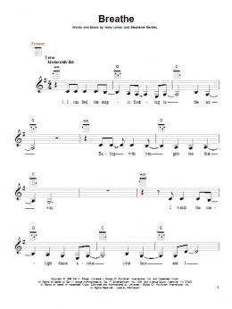 page one of Breathe (Ukulele)