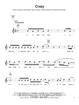 page one of Crazy (Ukulele)