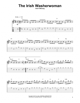 page one of The Irish Washerwoman (Guitar Tab (Single Guitar))