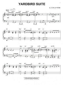 page one of Yardbird Suite (Piano Solo)